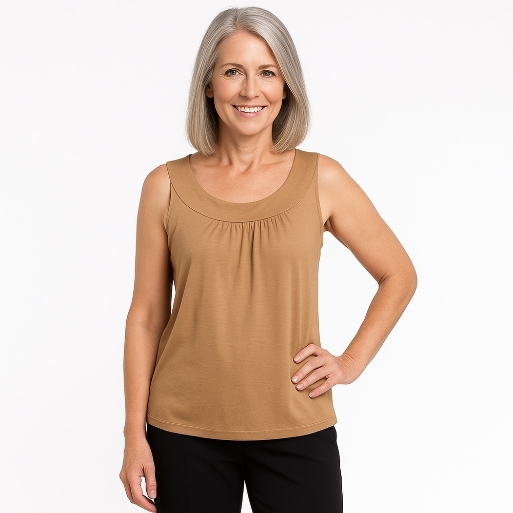 SOUTHBOUND Taupe Sleeveless Tank Top 
Size S. NWT!